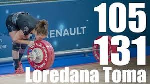 La multi ani loredana ! Loredana Toma 63kg Romania 105kg Snatch 131kg Clean And Jerk 2018 European Champion Youtube