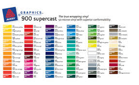 43 Up To Date Avery Vinyl Color Chart