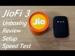 Jiofi 3 Jio 4g Wifi Router Hotspot Unboxing I Review I Setup I Speed Test Youtube
