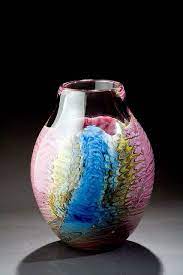 Interference Vase 11 Glass Art Hand Blown Glass Glass Paperweights