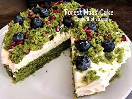 Forest Moss Spinach Cake Is Easy And It Doesn T Take Long To Make It But The Result May Be Spectacular And Delicious Spinach Cake Dessert Drinks Cake Flavors