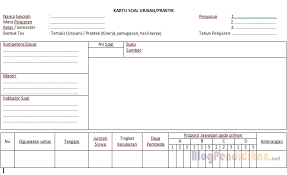 Mengambil informasi dari isi teks sederhana untuk melengkapi tabel. Contoh Format Kisi Kisi Dan Kartu Soal Blog Pendidikan