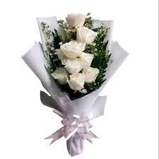 Jomsantaisekejap retro alahai bunga ros jepun. Hand Bouquet Bunga Mawar Putih Fresh Hadiah Anniversary Florist Indonesia Shopee Indonesia