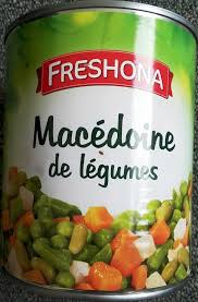 Comme son nom l'indique la macédoine de légumes est un ensemble de légumes variés coupés en petits morceaux et cuits simultanément !. Macedoine De Legumes 530 G Net Egoutte Ean 20009717 Macedoines De Legumes En Conserve