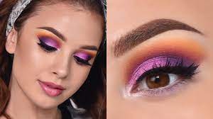 This is a tutorial that i filmed a few months ago now, so that's why the quality isn't as good as in my recent videos. Fun Colorful Summer Makeup Tutorial Orange Purple And Pink Smokey Eye Youtube