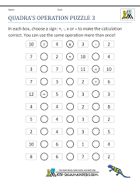 Brainteaser puzzles from thinkfun twelve printable (pdf) puzzles for the whole. Math Puzzle Worksheets 3rd Grade