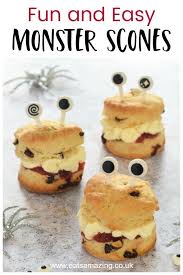Monster Scones Recipe With Tefal Cake Factory Recipe Food Cake Factory Easy Halloween Food