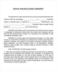 The information shared commonly involves trade secrets that an individual or company does not want to reveal to competitors or the general public. Confidentiality Agreement Non Disclosure Agreement Sample Non Disclosure Agreement Agreement Disclosure