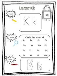 letter k trace it find it color it preschool printable worksheet daycare
