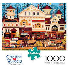 Dowdle folk art is a creator of custom 500 piece jigsaw puzzles. Charles Wysocki Confection Street Buffalo Games 500 Piece Jigsaw Puzzle Jigsaw Puzzles