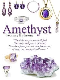 The name amethyst comes from the greek which means sober. Amethyst Birthstone Of February February Birth Stone Amethyst Birthstone Amethyst
