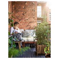 These are 100% plastic making them environmentally durable and requires no maintenance. Applaro One Seat Section Outdoor Brown Stained Ikea