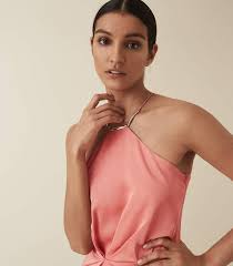 Reiss Paola Halter Neck Cocktail Dress Coral Halter Paola Reiss Iconic Dresses Halter Neck Reiss