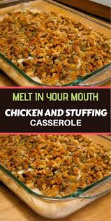 Chicken And Stuffing Casserole Recipe Yummly Recipe Chicken Recipes Casserole Chicken Dinner Recipes Stuffing Casserole