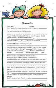 All About Me Form Courtesy Precious Little Ones Childcare Daycare Forms Kids Daycare Starting A Daycare