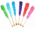 Rock candy swizzle sticks
