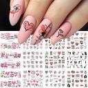 Amazon.com: Heart Nail Art Stickers, Valentine's Day Nail Art ...