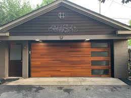 Modern garage door installation