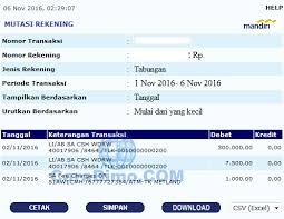 Jumlah nomor rekening bri terdiri dari 15 digit. Cara Online Cek Mutasi Rekening Mandiri