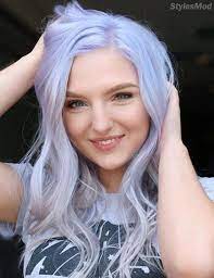 With newest icy purple mohawk hairstyles with shaved sides view photo 9 of 20. Icy Blonde Purple Hair Color Trends You Ll Want To Wear Stylesmod Purple Hair Hair Color Purple Icy Blonde