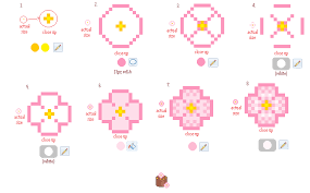 Simple Pixel Flower Tutorial Animal Crossing 3ds Animal Crossing Pixel Art