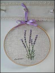 Hand Embroidery In Hoop Wall Art Lavender Flower Garden 2 800 Via Etsy Embroidery Flowers Hand Embroidery Japanese Embroidery