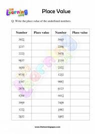 download printable place value grade 3 worksheets