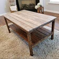 Reclaimed and rustic pallet coffee table. Reclaimed Pallet Wood Coffee Table Vintage Rustic Look Etsy In 2021 Coffee Table Wood Pallet Wood Coffee Table Reclaimed Pallet Wood