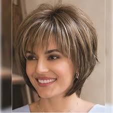 Brunette Pixie Cut Wig with Bangs