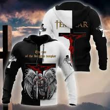 1119 ce and given papal recognition in 1129 ce, was a catholic medieval military order whose members combined martial. Knight Of Christ Jesus The Rise Of The Knights Templar Hoodie 3d Print M 3xl Ebay