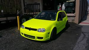 Worlds Brightest Mk4 Golf R32 Polaris Yellow Plastidip