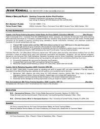 Better make that first impression a good one. Professional Pilot Resume Sample