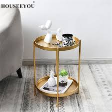 Side Table Nordic Sofa Small Coffee Table Living Room Furniture Simple Modern Mini Iron Art Solid Wood C Shaped Corner Tables Buy At The Price Of 45 11 In Aliexpress Com Imall Com