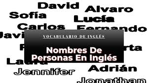 Nombres De Personas En Ingles De La F A La Z Youtube