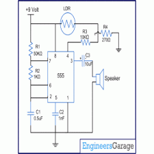 Circuit Diagram For Light Detector Light Detector Detector Electronics Circuit