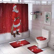 You should definitely get one. Shower Curtains Christmas Santa Claus Waterproof Polyester Bathroom Shower Curtain With Hooks Home Garden