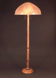 Choose from contactless same day delivery, drive up and more. Turned Wood Floor Lamp With Unique Curved Mica Lamp Shade Sue Johnson
