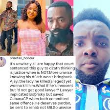 K!II!ng this guy cos he k!IIed this lady is unw!se, !nhuman£..Pardon & send  him to rehab is best not k!II""-- Mr.Unwise