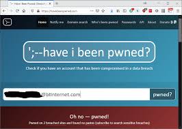 The website allows you to see if your username or password has been exposed in a data breach. Three Sites For Checking You Re Cyber Secure At Home Amdh Services Limited