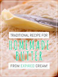 How To Make Homemade Butter From Expired Cream The Ugly Cucumber