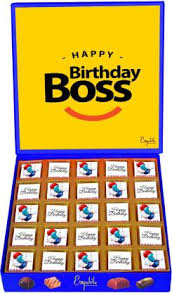 Your boss may not need any, but a gift to him will give him a. Expelite Birthday Gift For Boss Male 25 Pc Happy Birthday Boss Chocolate Box Bars Price In India Buy Expelite Birthday Gift For Boss Male 25 Pc Happy Birthday Boss