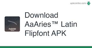 'pump it up' is back on your mobile device! Aaaries Latin Flipfont Apk 1 0 Android App Download