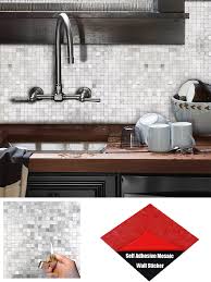 Aluminum mosaic tiles provide the. Peel And Stick Tile Backsplash Wall Sticker For Kitchen Wall Decor Aluminum Surface Self Adhesive Metal Tile For Diy Home Decor Wall Stickers Aliexpress