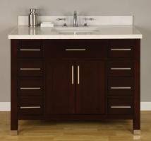 A cherry vanity from tradewindsimports.com is not just another bathroom cabinet, it is a stunningly unique piece of furniture with a distinguished character you won't find anywhere else. Cherry Bathroom Vanity Cabinets Dark Natural Finish