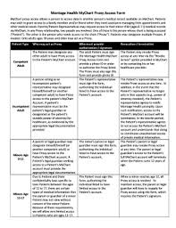 Fillable Online Adult Proxy Access Request Form Mychart