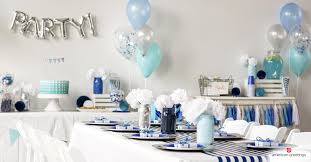 Jan 18, 2019 · include a slide show of the honoree, their friends, and family. Blue Birthday Party Ideas American Greetings