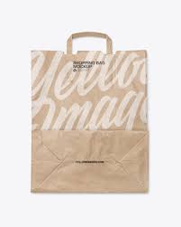 Download Kraft Shopping Bag Mockup In Bag Sack Mockups On Yellow Images Object Mockups PSD Mockup Templates