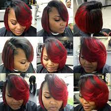 Red And Black Bob Short Hair Styles Hair Natural Hair Styles