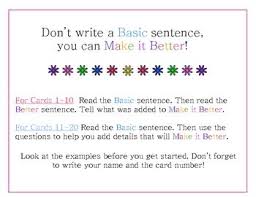 This Activity Provides Students With Practice In The Specific Area Of Varied Sentence Length Students Will Good Sentences Writing Elementary School Sentences