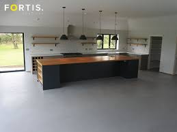 Our microcrete system can be applied on both walls and floors seamlessly. Polished Concrete Kitchen Floor Polished Concrete Kitchen Flooring Norfolk Suffolk Cambridge Fortis Coatings
